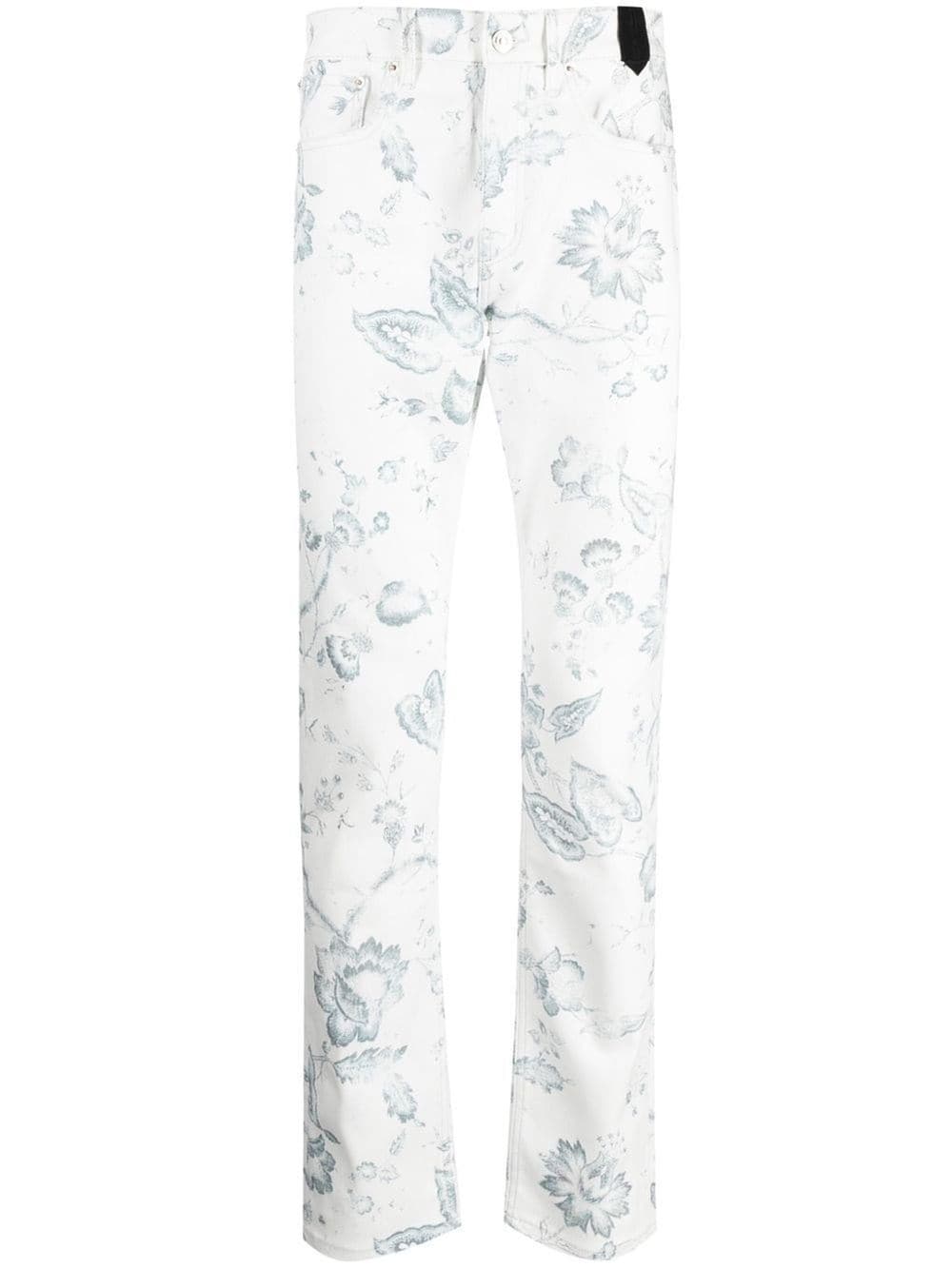 Erdem Oliver floral-print jeans - White von Erdem