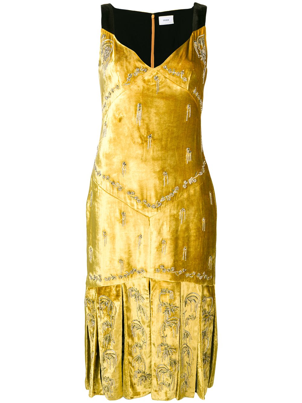 Erdem Palmer midi dress - Yellow von Erdem