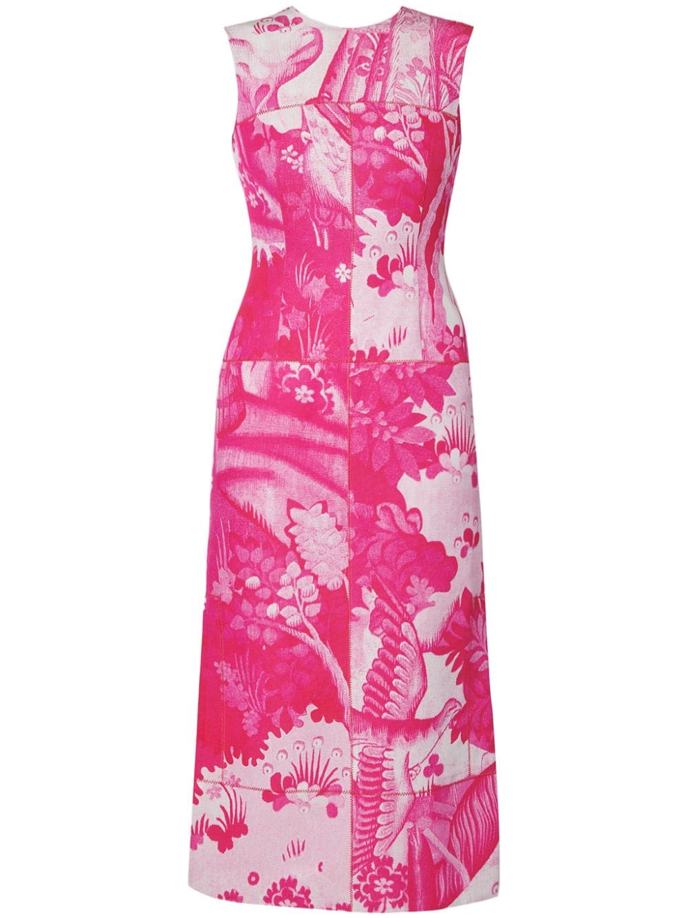 Erdem Tapestry-print midi dress - Pink von Erdem