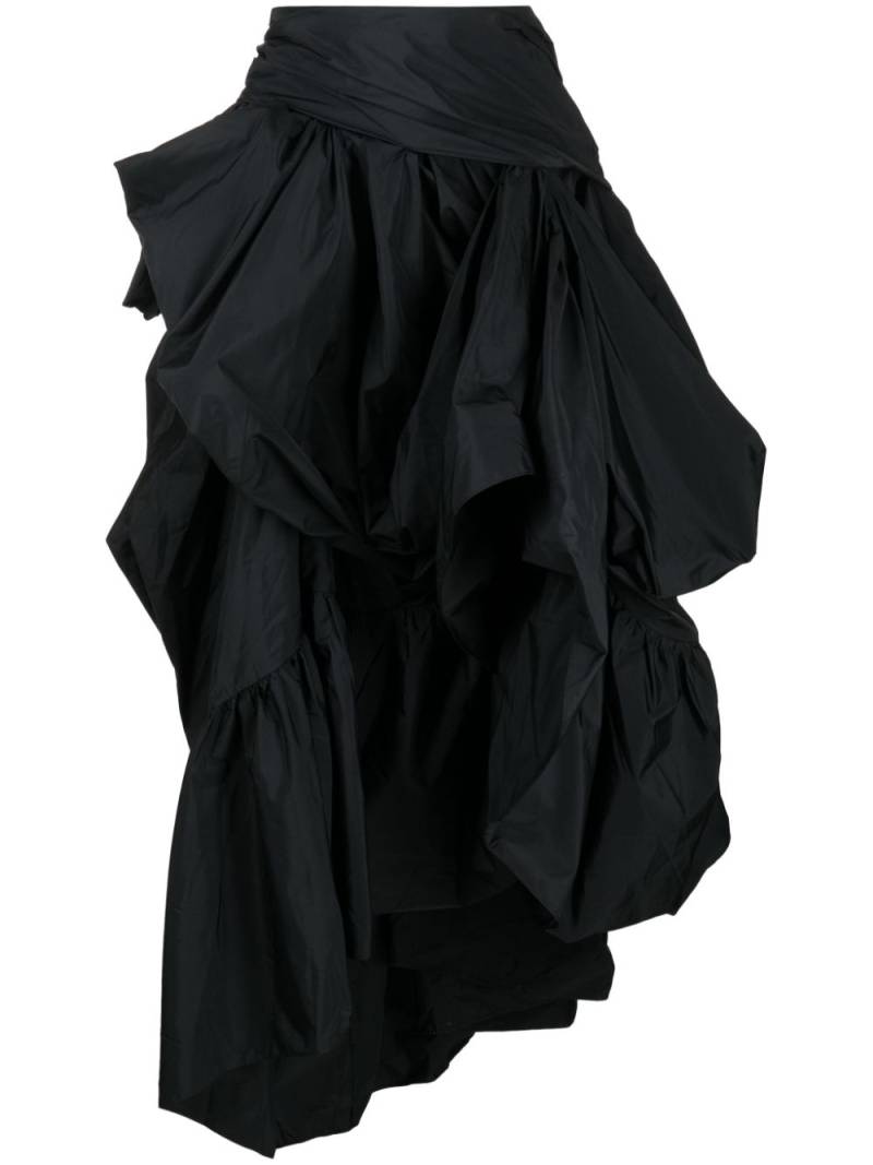 ERDEM asymmetric tiered maxi skirt - Black von ERDEM