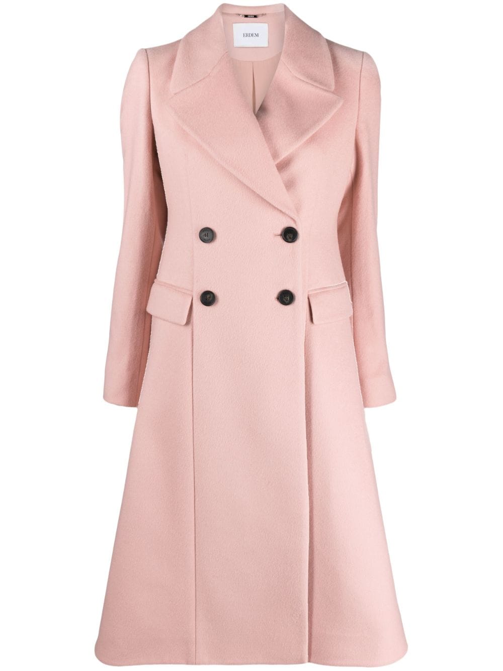 ERDEM double-breasted flared coat - Pink von ERDEM