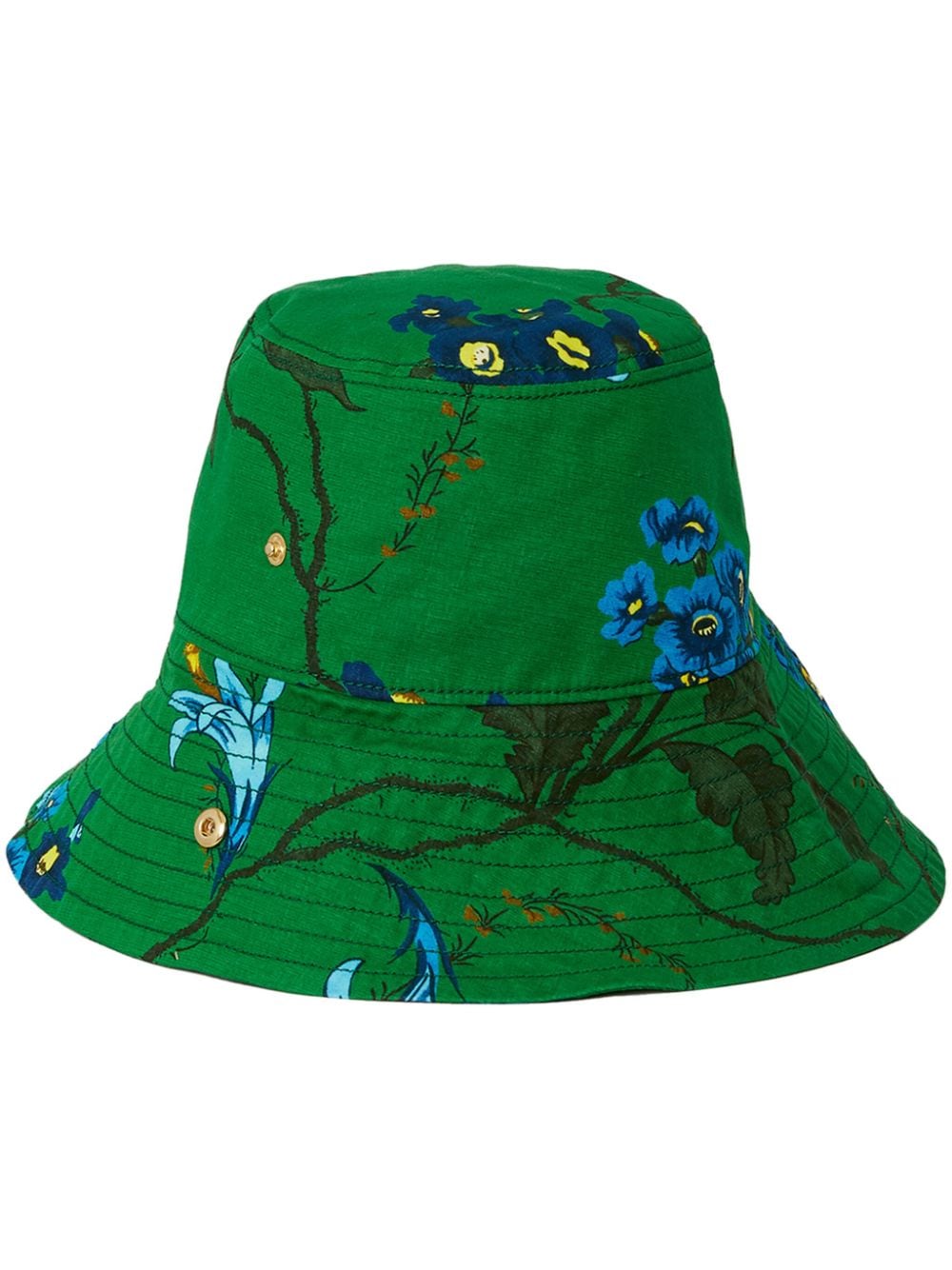 Erdem floral-print bucket hat - Green von Erdem