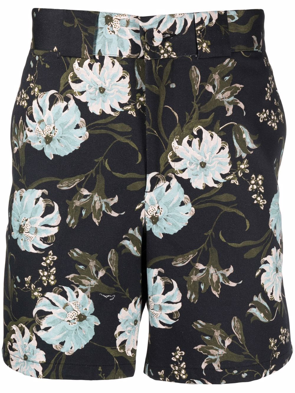 Erdem floral-print chino shorts - Black von Erdem