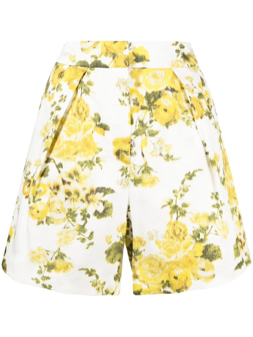 Erdem floral-print cotton shorts - White von Erdem