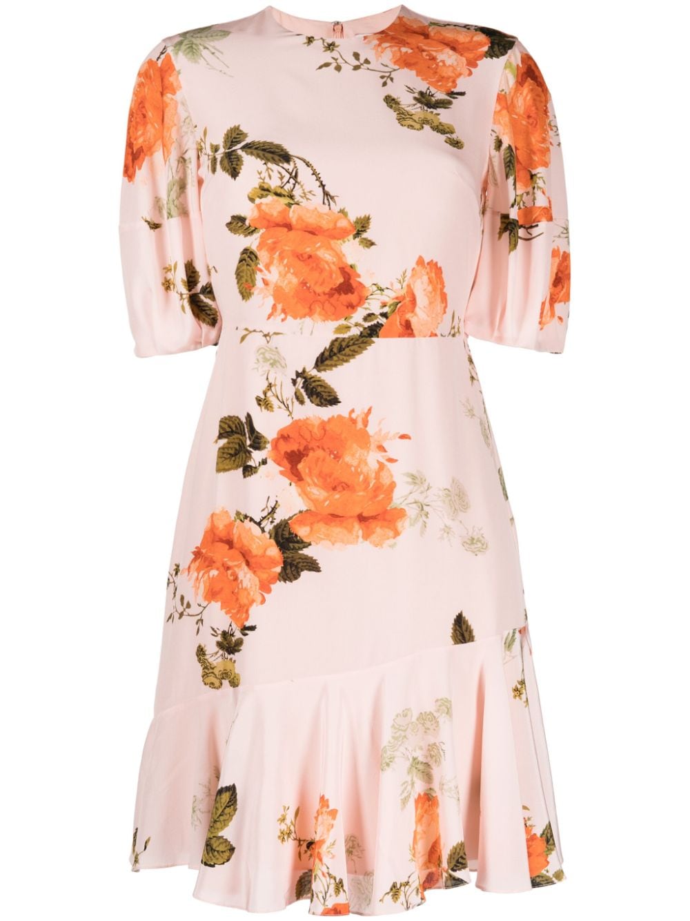 ERDEM floral-print silk minidress - Pink von ERDEM