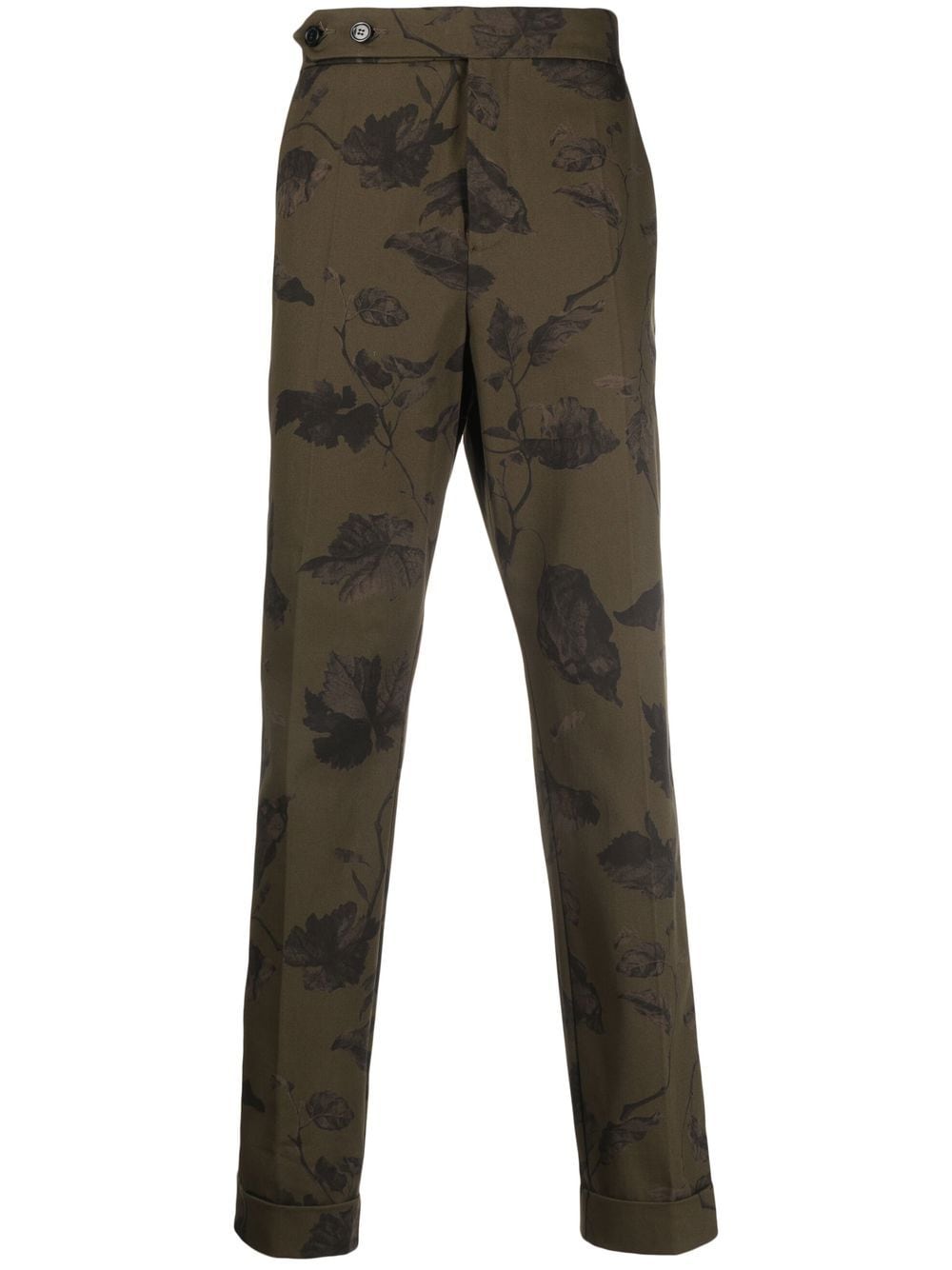 Erdem floral-print tailored trousers - Green von Erdem