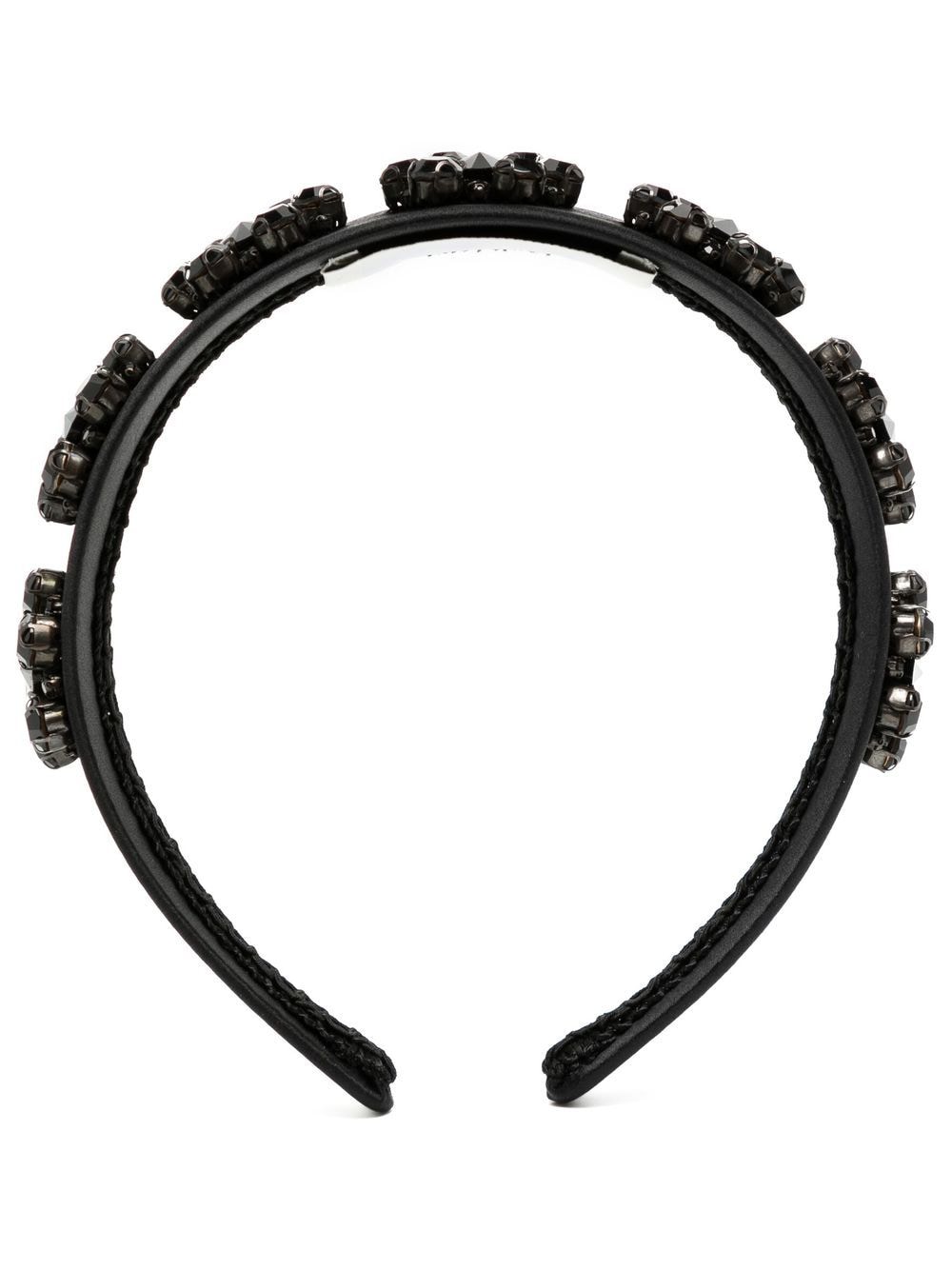 Erdem flower embroidered headband - Black von Erdem