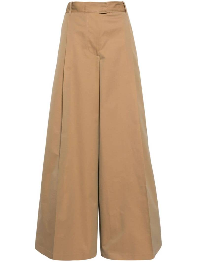 ERDEM wide-leg cotton trousers - Brown von ERDEM