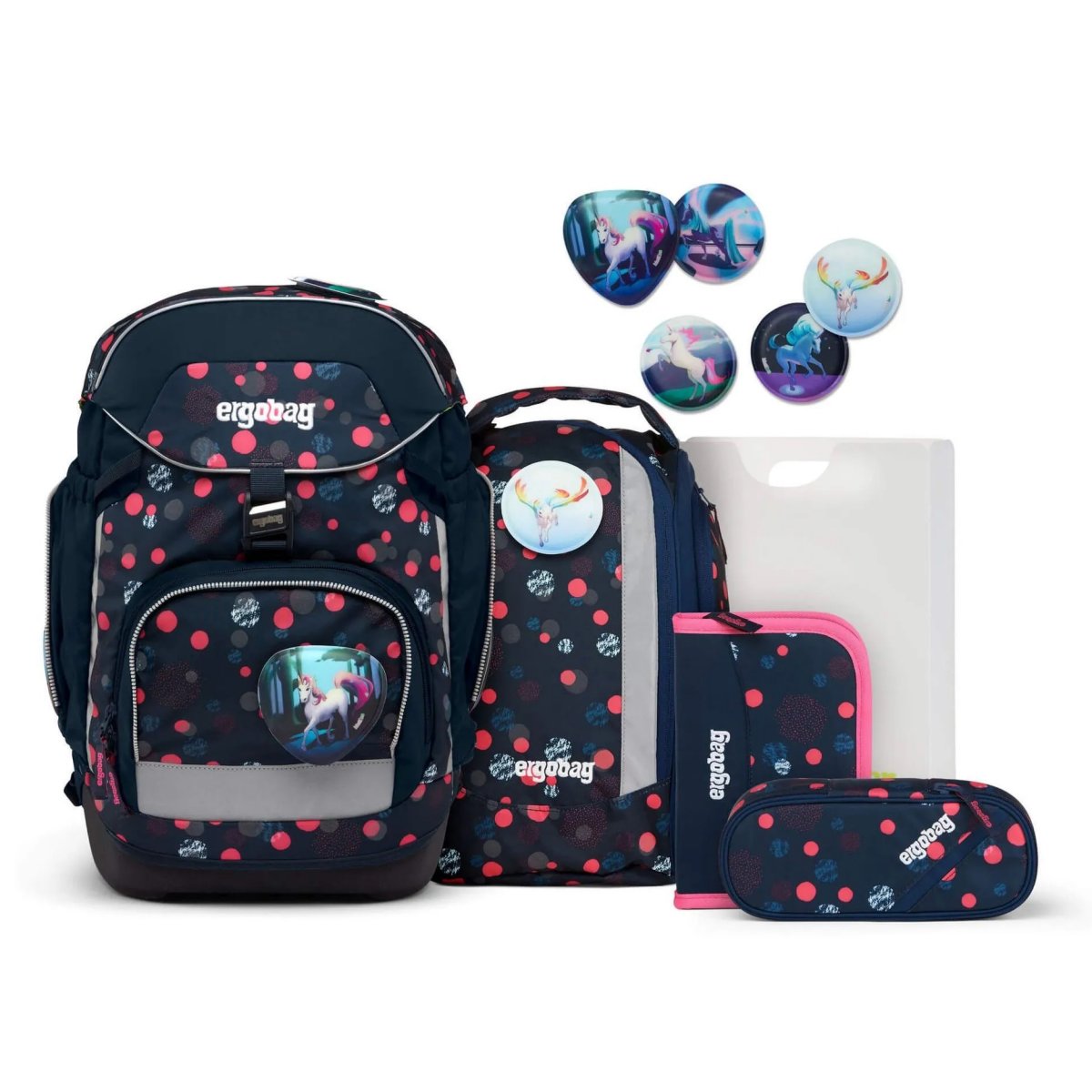 Ergobag Pack Glow - Schulrucksack Set 6-teilig PhantBärsiewelt von Ergobag