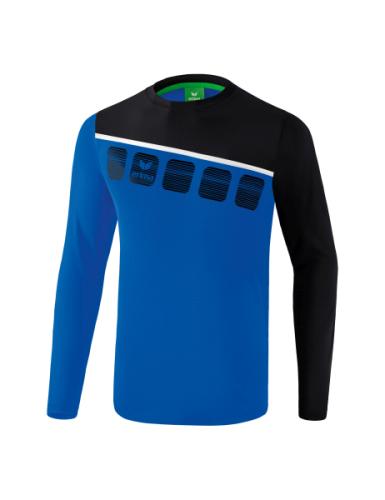 Erima 5-C Longsleeve - new royal/schwarz/weiß (Grösse: S) von Erima