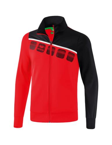 Erima 5-C Polyesterjacke - rot/schwarz/weiß (Grösse: XXXL) von Erima