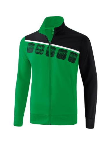 Erima 5-C Präsentationsjacke - smaragd/schwarz/weiß (Grösse: XXXL) von Erima