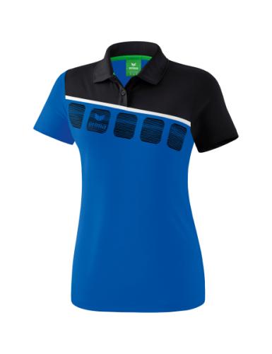 Erima Frauen 5-C Poloshirt - new royal/schwarz/weiß (Grösse: 46) von Erima