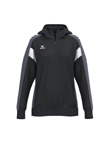 Erima Frauen CELEBRATE 125 Training Jacket with hood - schwarz/slate grey (Grösse: 34) von Erima