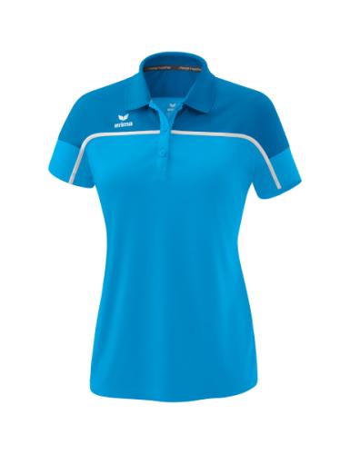 Erima Frauen CHANGE by erima Poloshirt - curacao/mykonos/weiß (Grösse: 38) von Erima