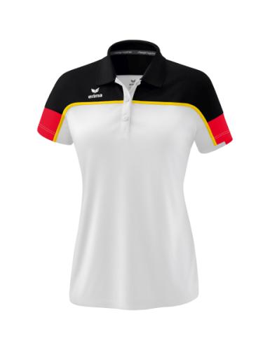 Erima Frauen CHANGE by erima Poloshirt - weiß/schwarz/rot (Grösse: 38) von Erima