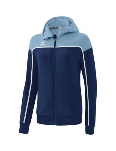 Erima Frauen CHANGE by erima Trainingsjacke mit Kapuze - new navy/faded denim/weiß (Grösse: 44) von Erima