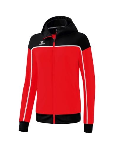 Erima Frauen CHANGE by erima Trainingsjacke mit Kapuze - rot/schwarz/weiß (Grösse: 42) von Erima