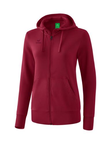 Erima Frauen Kapuzensweatjacke - bordeaux (Grösse: 34) von Erima