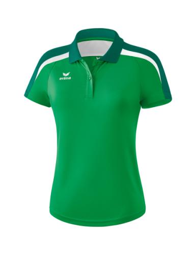 Erima Frauen Liga 2.0 Poloshirt - smaragd/evergreen/weiß (Grösse: 48) von Erima