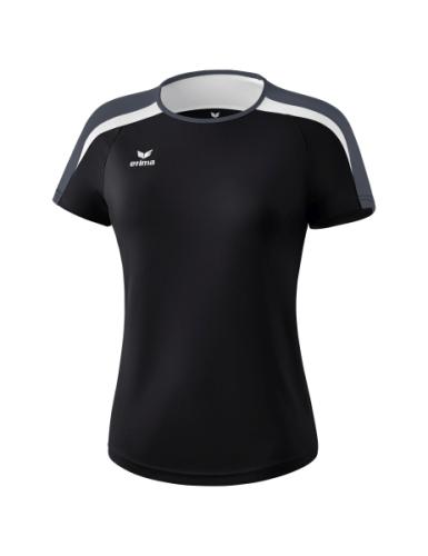 Erima Frauen Liga 2.0 T-Shirt - schwarz/weiß/dunkelgrau (Grösse: 48) von Erima