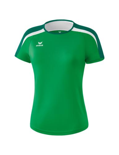 Erima Frauen Liga 2.0 T-Shirt - smaragd/evergreen/weiß (Grösse: 42) von Erima
