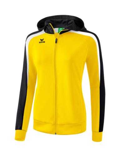 Erima Frauen Liga 2.0 Trainingsjacke mit Kapuze - gelb/schwarz/weiß (Grösse: 36) von Erima