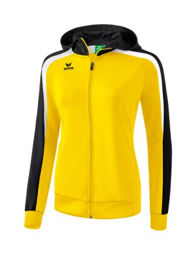 Erima Frauen Liga 2.0 Trainingsjacke mit Kapuze - gelb/schwarz/weiß (Grösse: 38) von Erima