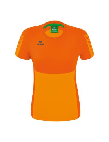 Erima Frauen Six Wings T-Shirt - new orange/orange (Grösse: 40) von Erima