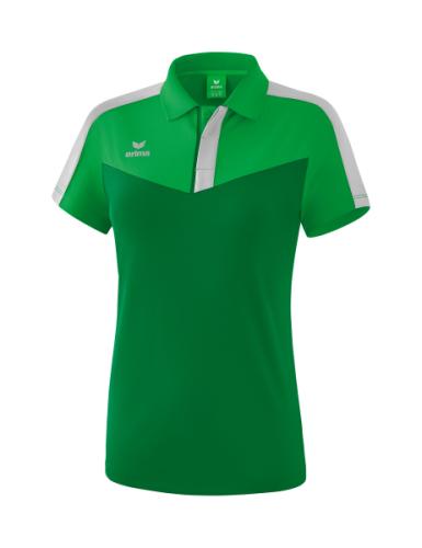 Erima Frauen Squad Poloshirt - fern green/smaragd/silver grey (Grösse: 34) von Erima