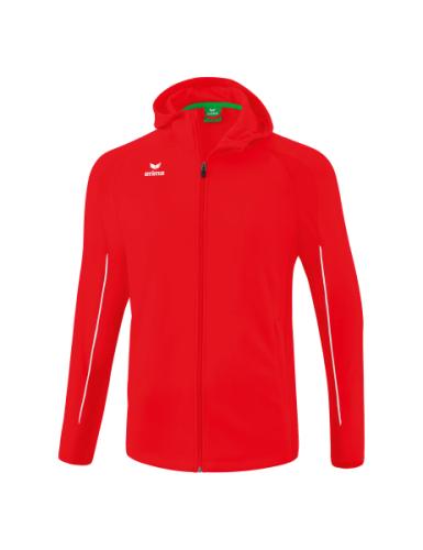 Erima LIGA STAR Trainingsjacke mit Kapuze - rot/weiß (Grösse: XXXXL) von Erima