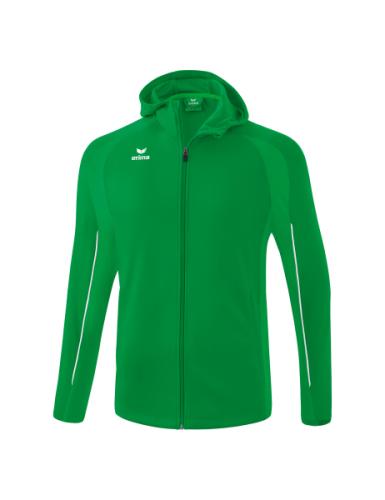 Erima LIGA STAR Trainingsjacke mit Kapuze - smaragd/weiß (Grösse: XXL) von Erima