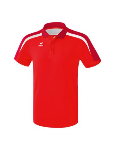Erima Liga 2.0 Poloshirt für Kinder - rot/dunkelrot/weiß (Grösse: 152) von Erima