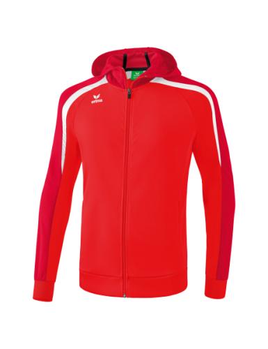 Erima Liga 2.0 Trainingsjacke mit Kapuze - rot/dunkelrot/weiß (Grösse: XXL) von Erima