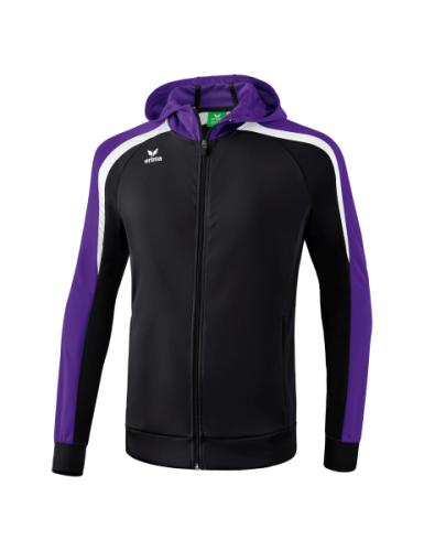 Erima Liga 2.0 Trainingsjacke mit Kapuze - schwarz/violet/weiß (Grösse: L) von Erima