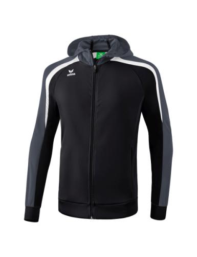 Erima Liga 2.0 Trainingsjacke mit Kapuze - schwarz/weiß/dunkelgrau (Grösse: XXXXL) von Erima