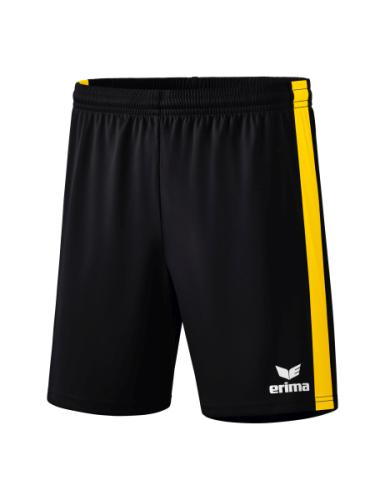 Erima Retro Star Shorts - schwarz/gelb (Grösse: XL) von Erima
