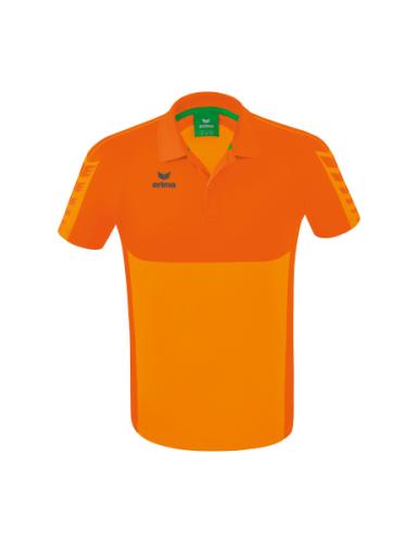 Erima Six Wings Poloshirt - new orange/orange (Grösse: XXXL) von Erima