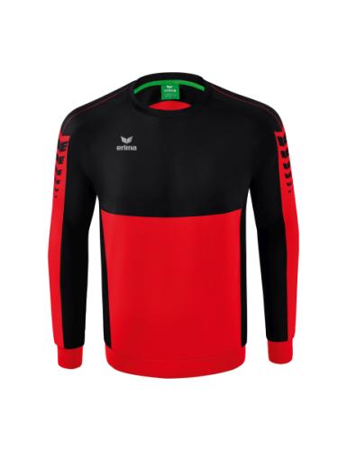 Erima Six Wings Sweatshirt - rot/schwarz (Grösse: XXXL) von Erima