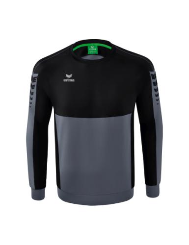 Erima Six Wings Sweatshirt - slate grey/schwarz (Grösse: M) von Erima