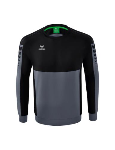 Erima Six Wings Sweatshirt - slate grey/schwarz (Grösse: M) von Erima