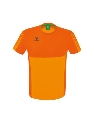 Erima Six Wings T-Shirt für Kinder - new orange/orange (Grösse: 128) von Erima