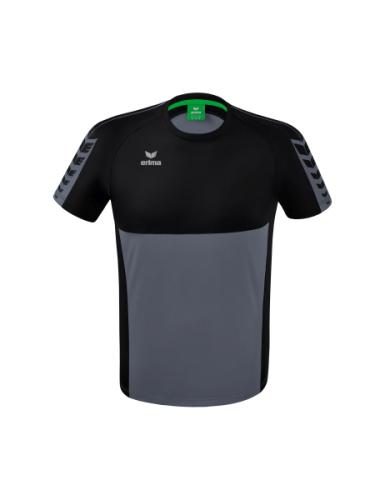 Erima Six Wings T-Shirt - slate grey/schwarz (Grösse: M) von Erima