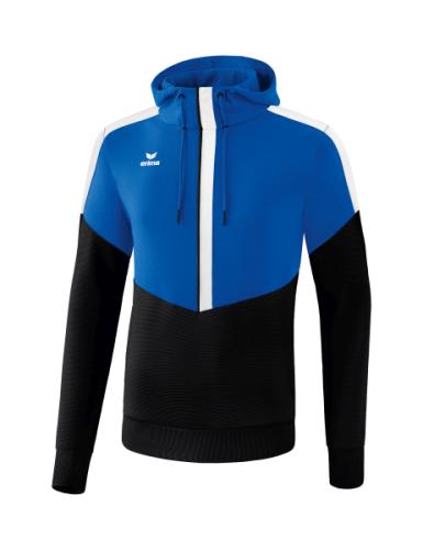 Erima Squad Kapuzensweat - new royal/schwarz/weiß (Grösse: XL) von Erima