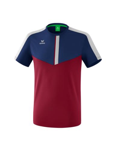 Erima Squad T-Shirt - new navy/bordeaux/silver grey (Grösse: XL) von Erima