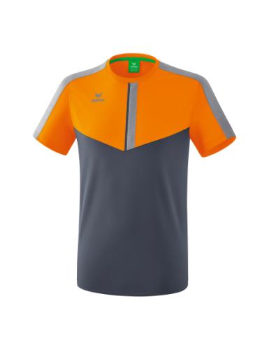 Erima Squad T-Shirt - new orange/slate grey/monument grey (Grösse: M) von Erima