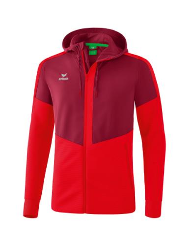 Erima Squad Trainingsjacke mit Kapuze - bordeaux/rot (Grösse: L) von Erima