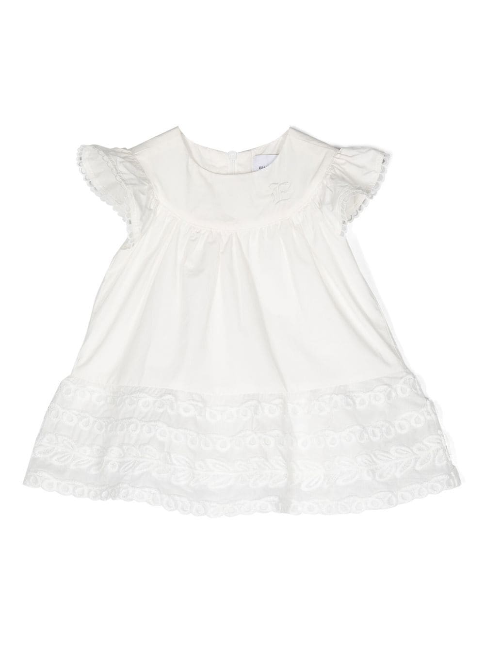 Ermanno Scervino Junior embroidered details casual dress - White von Ermanno Scervino Junior