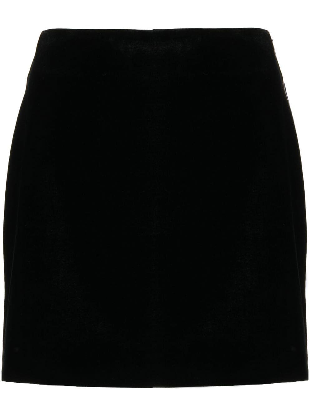 Ermanno Scervino Vevlvet A-line mini skirt - Black von Ermanno Scervino