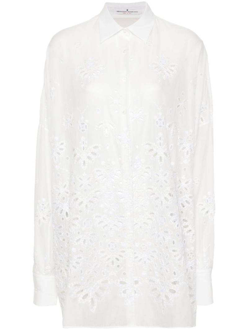 Ermanno Scervino broderie anglaise shirt - White von Ermanno Scervino